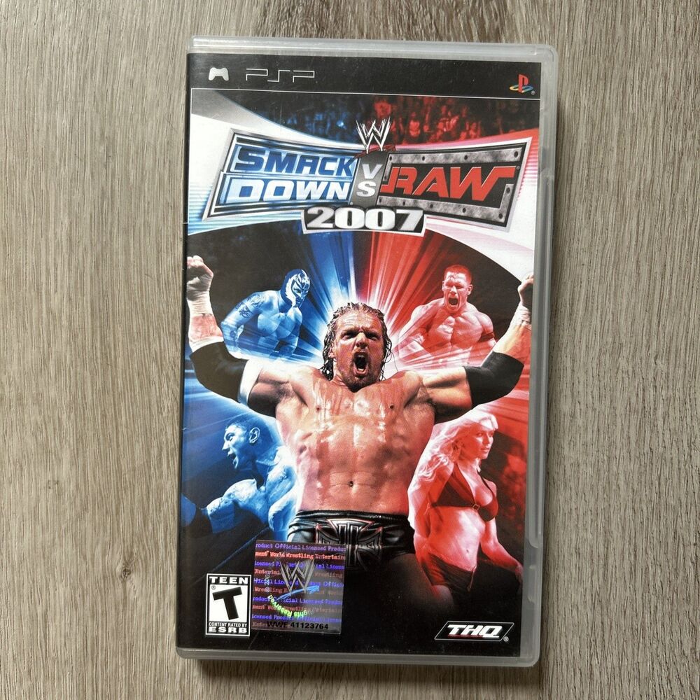 WWE Smack Down VS RAW 2007 PSP Sony Playstation Portable 2006 Complete w/ Manual